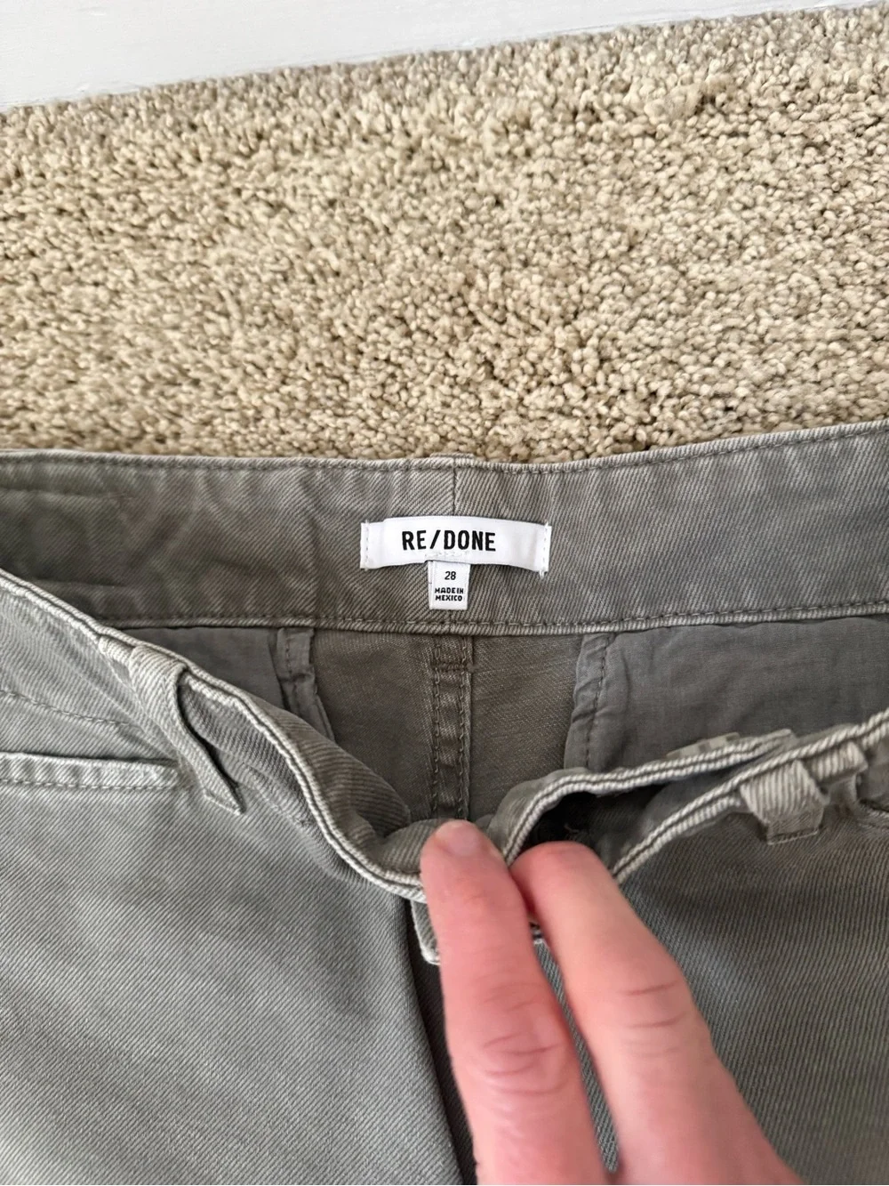 NWT Re/Done The Slacker Jeans 100% Cotton Size 28